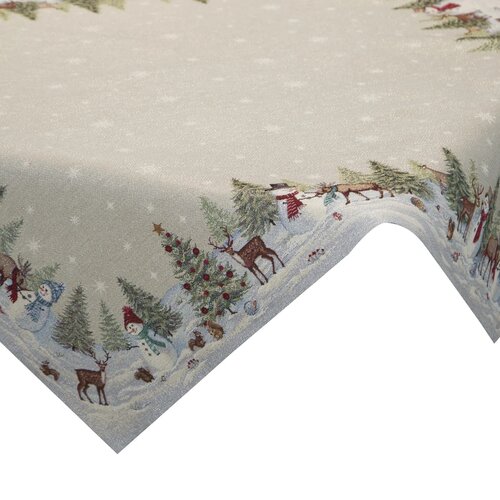 Obrus EUROFIRANY Cho 1314 140 x 180 cm Naturalny