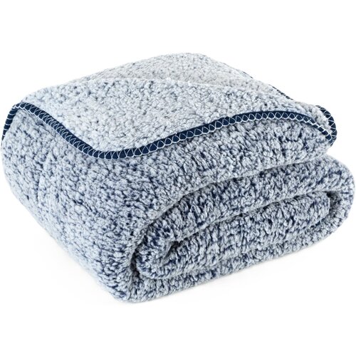 Koc EUROFIRANY Koala 200 x 220 cm Granatowy