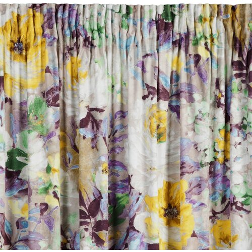 Zasłona EUROFIRANY Amelie 140 x 270 cm Beżowo-żółty
