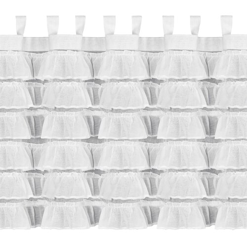 Firana gotowa EUROFIRANY Lilia 2 150 x 70 cm Biały