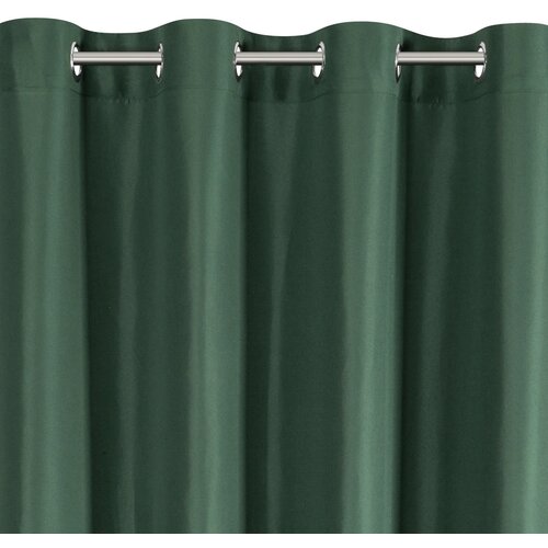 Zasłona EUROFIRANY Adari 140 x 250 cm Ciemnozielony