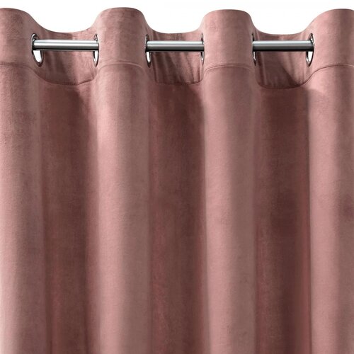 Zasłona EUROFIRANY Rosa 140 x 270 cm Ciemnoróżowy