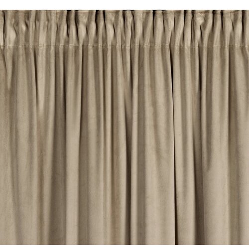 Zasłona EUROFIRANY Carli 140 x 250 cm Ciemnobeżowy