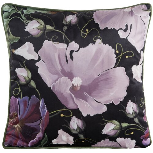 Poszewka EUROFIRANY Velvet 116 45 x 45 cm Czarno-fioletowy