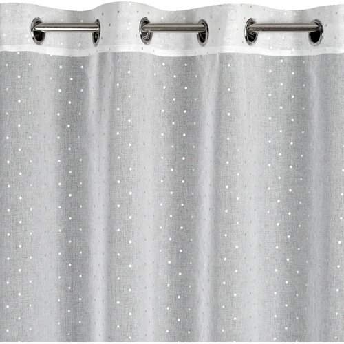 Firana gotowa EUROFIRANY Doti 140 x 250 cm Biały