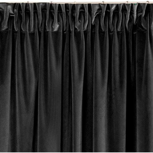Zasłona EUROFIRANY Villa 140 x 270 cm Czarny