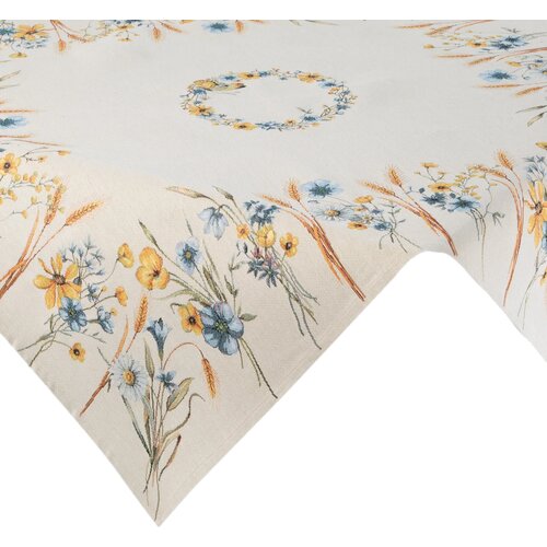 Obrus EUROFIRANY Cho 61 100 x 100 cm Naturalny