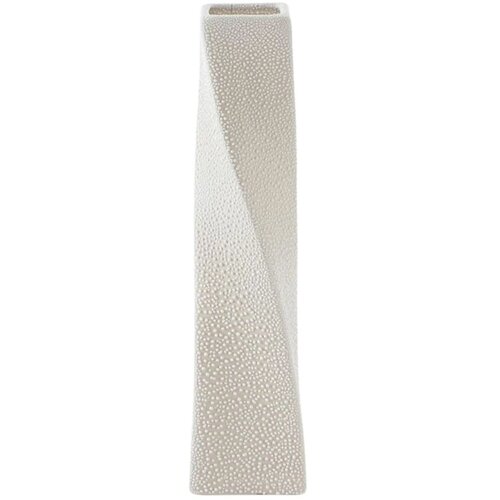 Wazon EUROFIRANY Riso 8 x 8 x 32 cm Kremowy