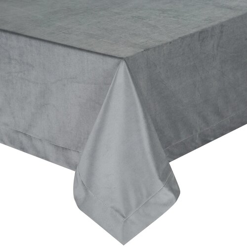 Obrus EUROFIRANY Melinda 140 x 220 cm Stalowy