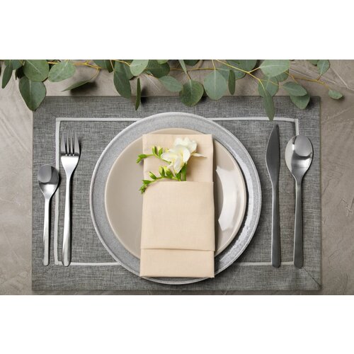 Serweta EUROFIRANY Megi 30 x 40 cm Popielaty (4 szt.)