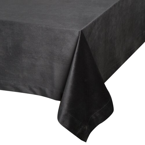 Obrus EUROFIRANY Melinda 140 x 220 cm Czarny