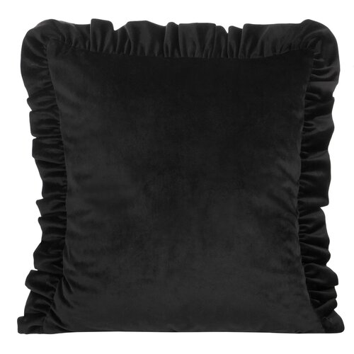 Poszewka EUROFIRANY Velvet 25 45 x 45 cm Czarny