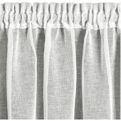 Firana gotowa EUROFIRANY Gabi 150 x 60 cm Kremowy