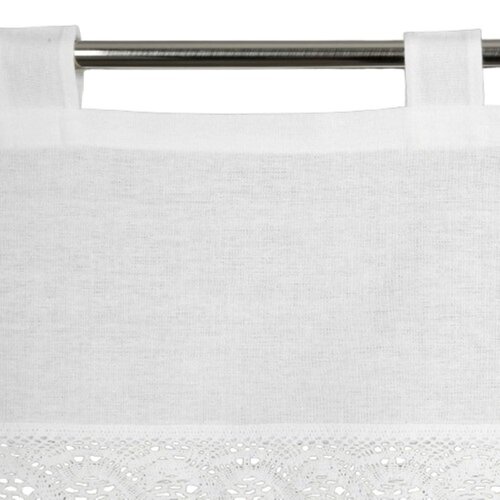 Firana gotowa EUROFIRANY Vince 150 x 30 cm Biały