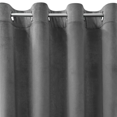Zasłona EUROFIRANY Design 91 Rosa 140 x 250 cm Stalowy