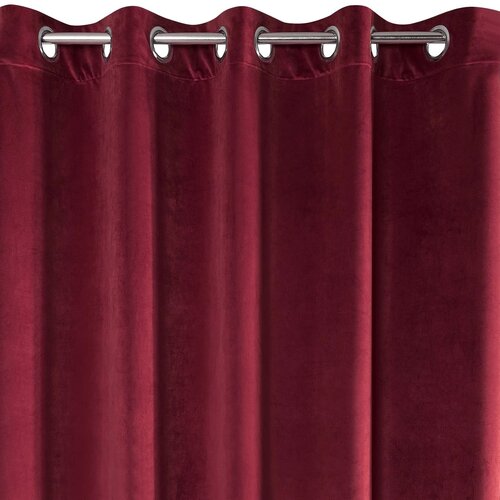 Zasłona EUROFIRANY Villa 140 x 250 cm Bordowy