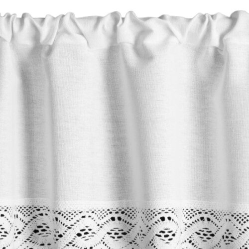 Firana gotowa EUROFIRANY Vince 200 x 40 cm Biały