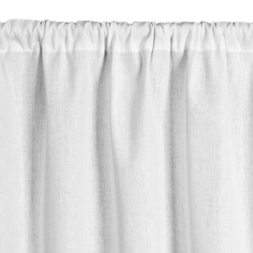 Firana gotowa EUROFIRANY Vince 150 x 60 cm Biały