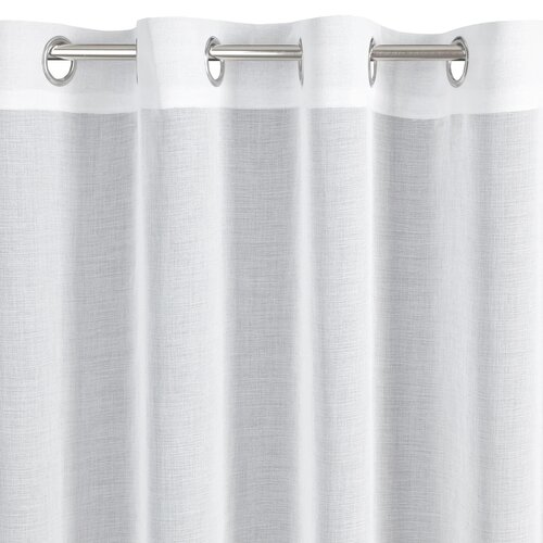Firana gotowa EUROFIRANY Lana 350 x 150 cm Biały