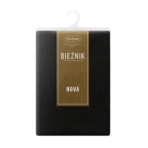 Bieżnik EUROFIRANY Stella 2 40 x 140 cm Czarny
