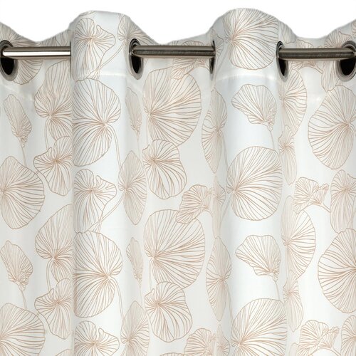 Zasłona EUROFIRANY Marigold 140 x 250 cm Biało-złoty