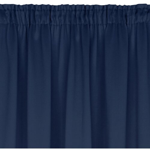 Zasłona EUROFIRANY Logan 135 x 270 cm Granatowy