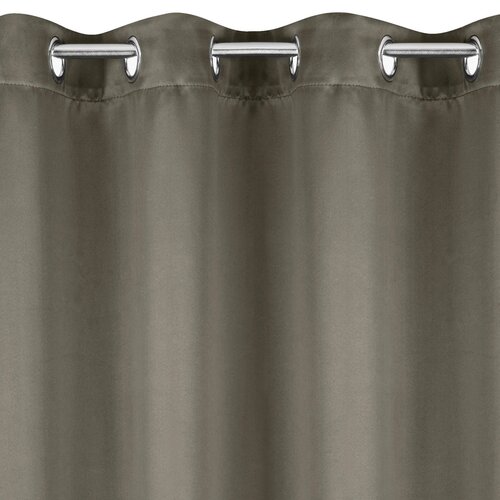 Zasłona EUROFIRANY Logan 135 x 250 cm Ciemnobeżowy