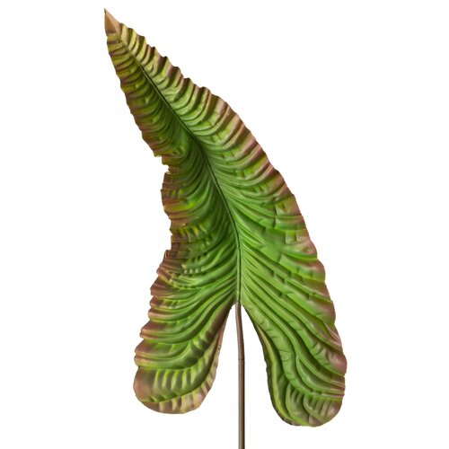 Kwiat dekoracyjny EUROFIRANY Liść 389762 107 x 63 cm Zielono-brązowy