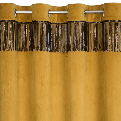 Zasłona EUROFIRANY Jasper 140 x 250 cm Złoty