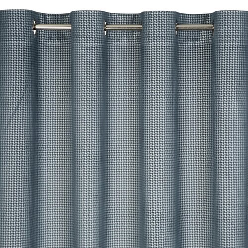 Zasłona EUROFIRANY Darcy 140 x 250 cm Granatowo-srebrny