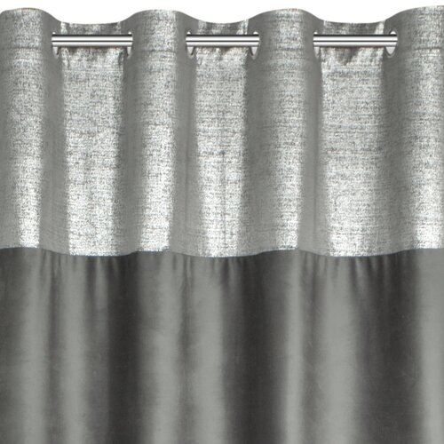 Zasłona EUROFIRANY Peri 140 x 250 cm Stalowy
