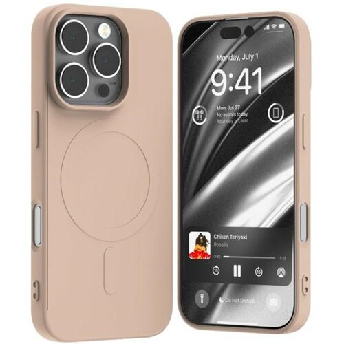Etui MERCURY Semi-Silicone MagSafe do Apple iPhone 16 Pro Różowo-piaskowy