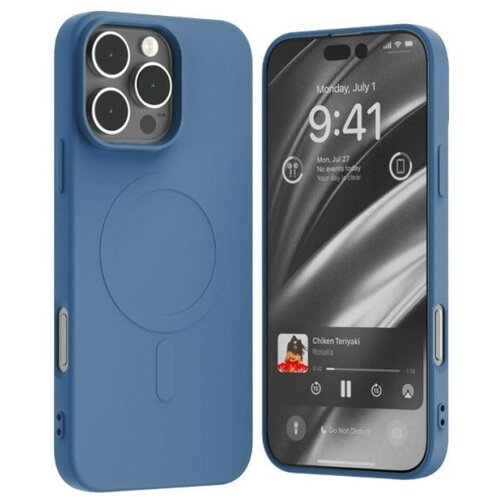 Etui MERCURY Semi-Silicone MagSafe do Apple iPhone 16 Pro Max Niebieski