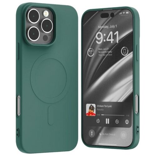 Etui MERCURY Semi-Silicone MagSafe do Apple iPhone 16 Pro Max Zielony