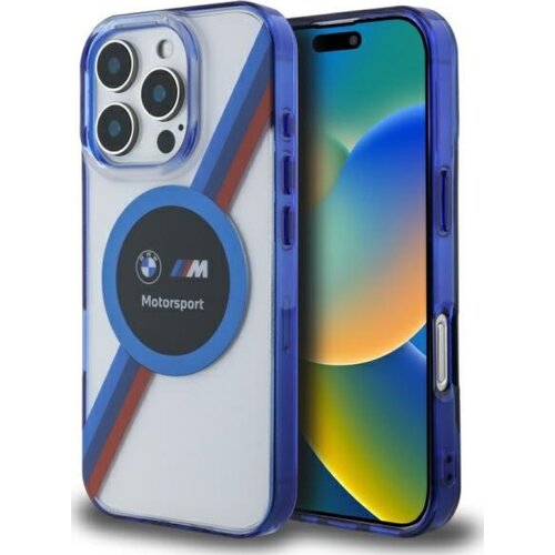 Etui BMW Motorsport IML Circle MagSafe do Apple iPhone 16 Pro Przezroczysty