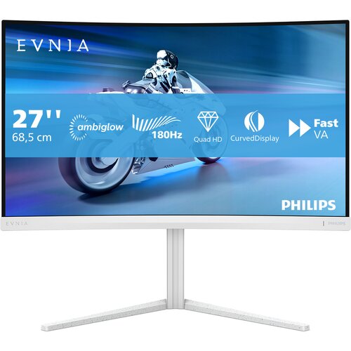 Monitor PHILIPS Evnia 27M2C5501/00 27" 2560x1440px 180Hz 1 ms [GTG] Curved