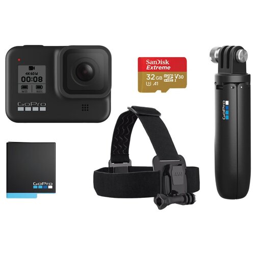 Kamera sportowa GOPRO HERO8 Black + Zestaw akcesoriów