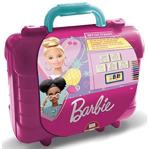 Zestaw kreatywny MULTIPRINT Pieczątki Barbie Travel Set 043-42868