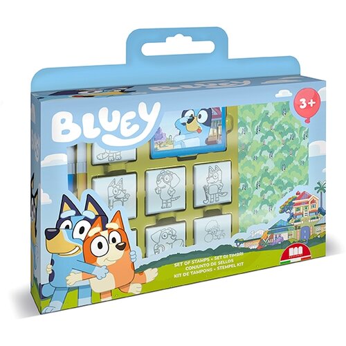 Zestaw kreatywny MULTIPRINT Pieczatki Bluey Walizka 043-7120