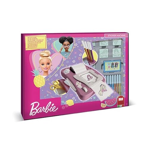 Zestaw kreatywny MULTIPRINT Barbie Maszyna do naklejek 043-8868
