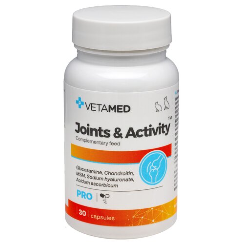 Suplement dla psa i kota VETAMED Joints & Activity (30 kapsułek na Stawy)