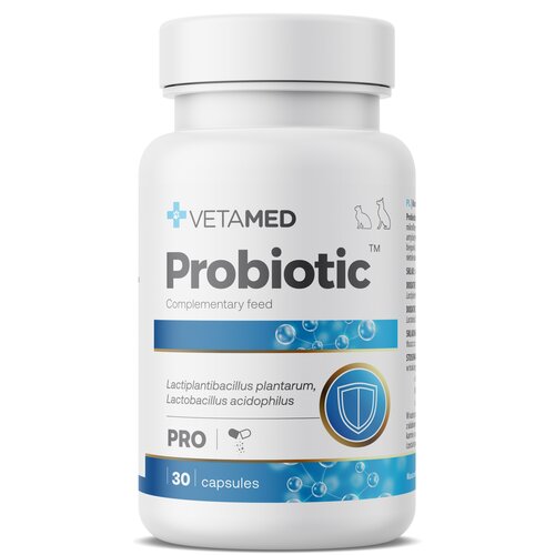 Suplement dla psa i kota VETAMED Probiotic (30 kapsułek)