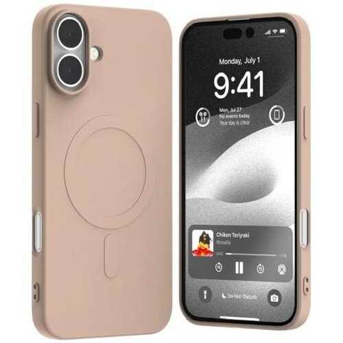 Etui MERCURY Semi-Silicone MagSafe do Apple iPhone 16 Plus Piaskowy róż