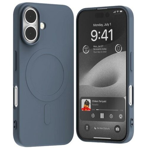 Etui MERCURY Semi-Silicone MagSafe do Apple iPhone 16 Jasnoniebieski