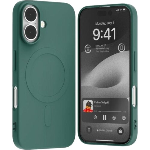 Etui MERCURY Semi-Silicone MagSafe do Apple iPhone 16 Zielony