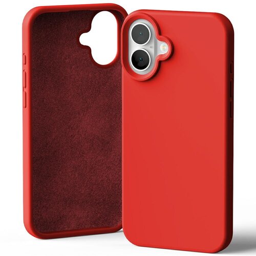 Etui MERCURY Silicone do Apple iPhone 16 Plus Czerwony