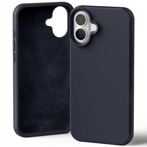 Etui MERCURY Silicone do Apple iPhone 16 Plus Granatowy