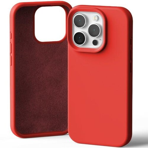 Etui MERCURY Silicone do Apple iPhone 16 Pro Czerwony