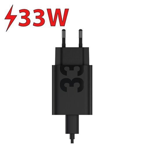 Ładowarka sieciowa MOTOROLA TurboPower PD 33W + Kabel USB-A - USB-C Czarny
