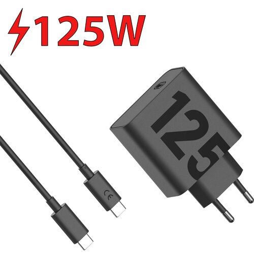 Ładowarka sieciowa MOTOROLA TurboPower PD 125W + Kabel USB-C - USB-C Czarny